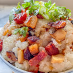 chinese sticky rice with preserved meats