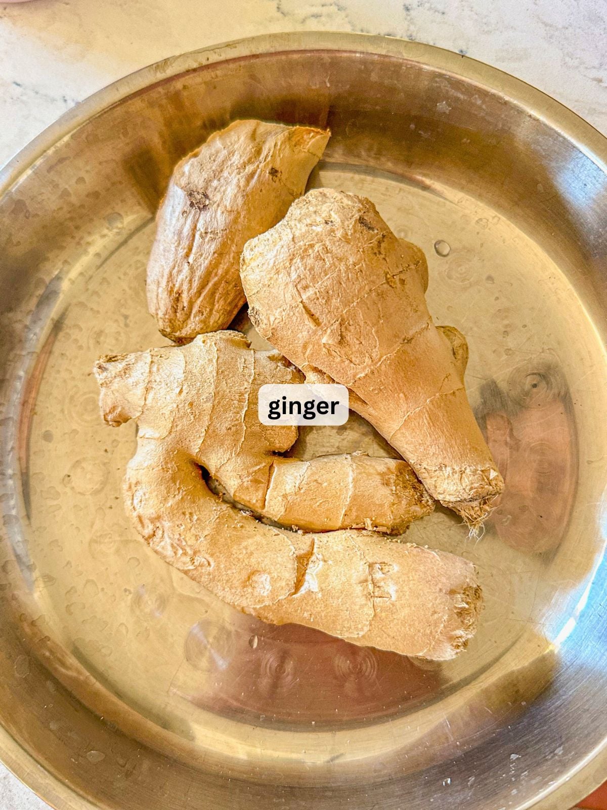 Ginger in a bowl.